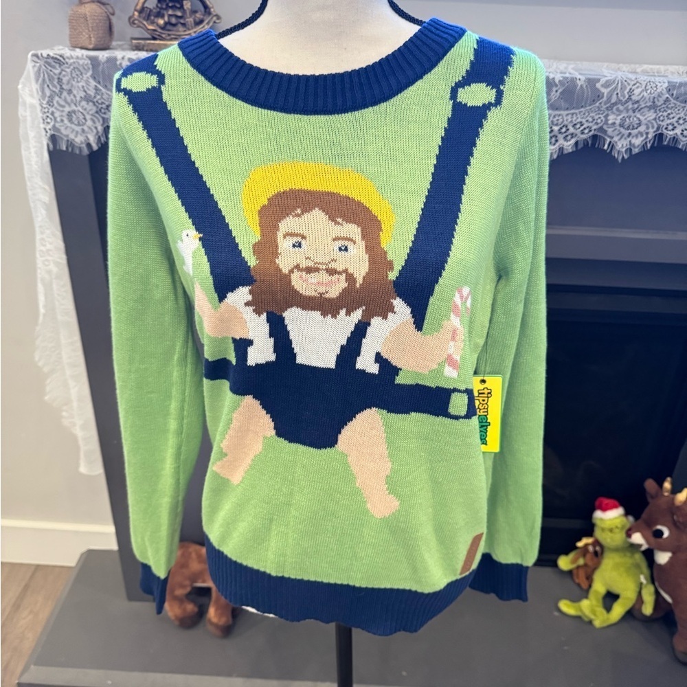 Tipsy Elves Baby Jesus Ugly Christmas Sweater size medium
  Funny Holiday Knit
